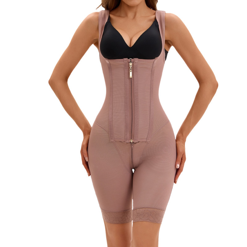 Europa y América transfronterizos ropa de cuerpo de belleza postparto chaleco de forma abdominal cintura abierta entrepierna de gran tamaño ropa de cuerpo de belleza