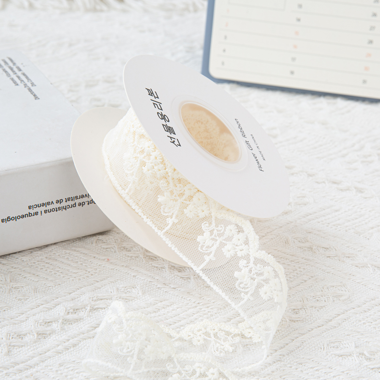 透明レースウェビングメッシュ刺繍ミルクシルク DIY リボンヘアアクセサリー花包装衣類アクセサリー