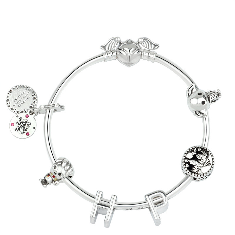 Cartoon Style Animal/Zodiac Alloy Cartoon Plating Beads Zircon Bracelet, Bracelet