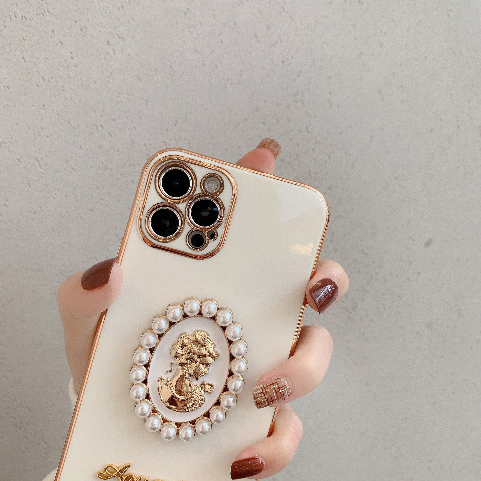 Funda para iPhone 12/11 Pro Max XR 8 Plus XS Mini de TPU Galvanizado
