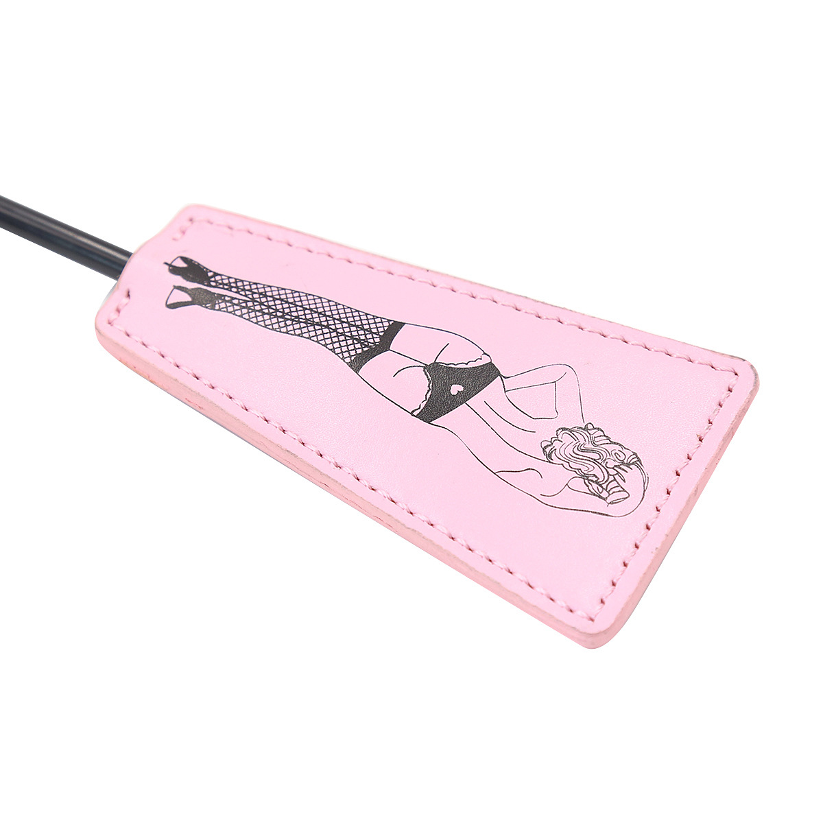 Tienda de fábrica juguetes sexuales juguetes adultos Rosa pluma mano raqueta multifuncional juguete Bell belleza cuero raqueta image 6