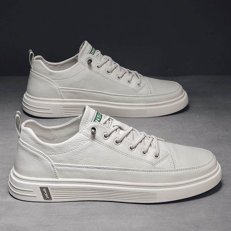 Breathable Summer Slip-on Sneakers For Men Versatile White Shoes_voghion.com
