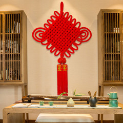 Cashmere fabric woven Chinese knot wholesale large hanging decoration for Spring Festival New Year celebration, real estate handover decoration Chinese knot pendant