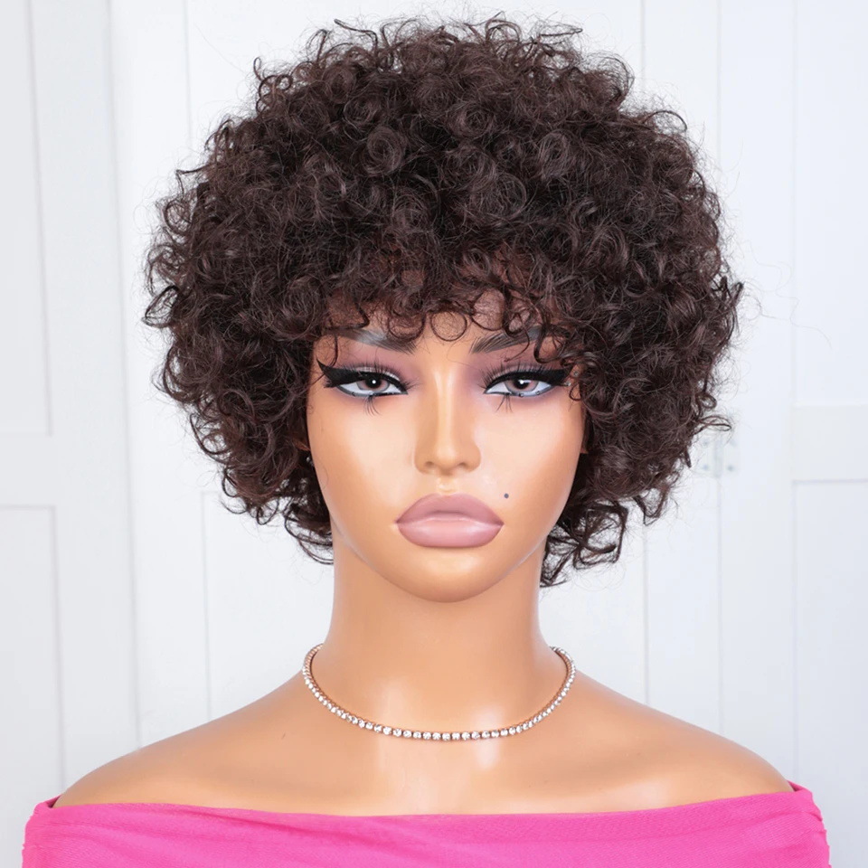 105g Weight Full Head Wigs Wig & Hair Extension Type Wigs Wig Accessories Short Curly Hair Wig Hairstyle Real Hair Hair Material Party, Stage, Street Occasion Women's Gender Casual, Hip-Hop, Simple Style Style Women's Casual Hip-Hop Simple Style Party Stage Street Real Hair Short Curly Hair Wigs 7