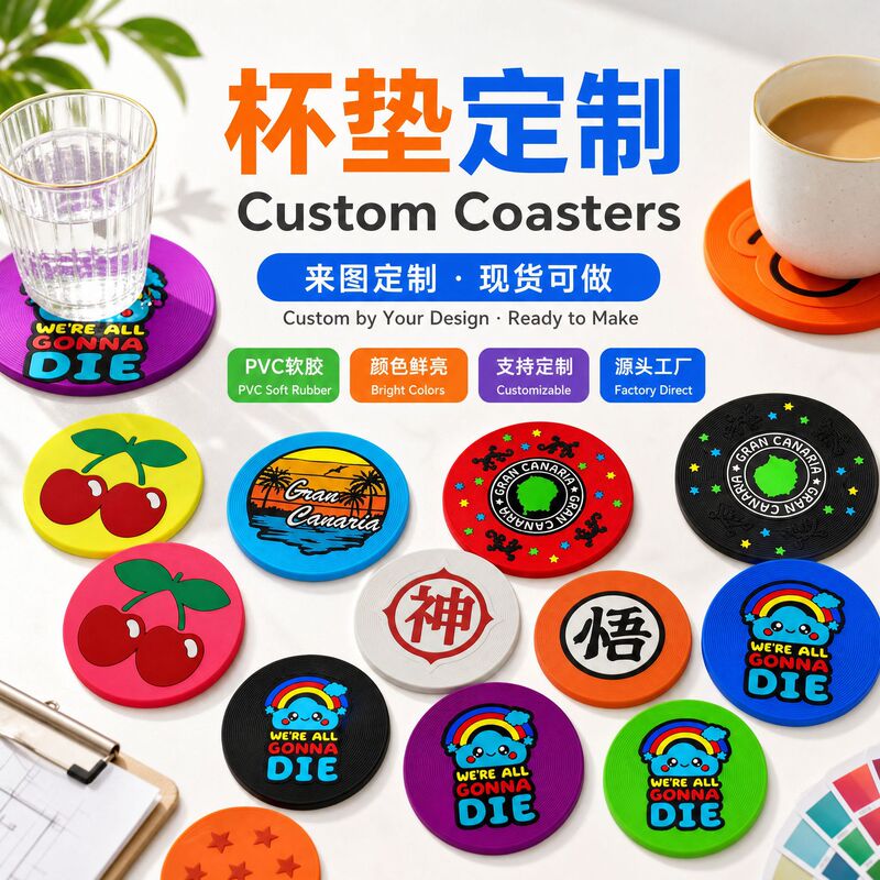 Pvc Soft Rubber Coasters Custom Coffee Coasters Tea Coasters Heat Insulation Personalized Decoration Round 8cm Source Manufacturer Pvc Soft Rubber Coasters Custom Coffee Coasters Tea Coasters Heat Insulation Personalized Decoration Round 8cm Source Manufacturer