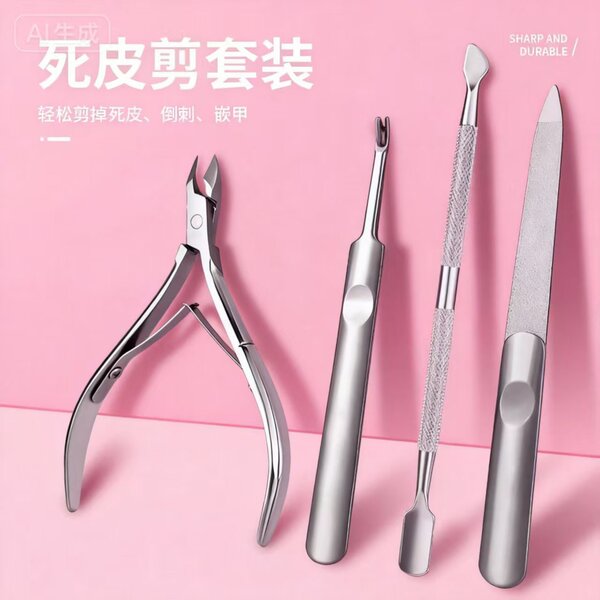 Exfoliating manicure tools set stainless steel for manicure…