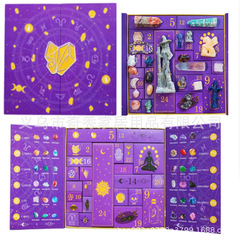 跨境 Reiki Crystal Halloween Countdown Gift Box 万圣节礼盒