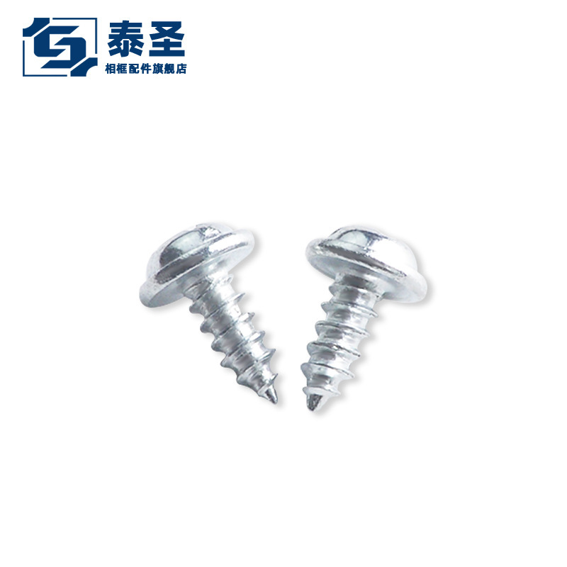 Taisheng Photo Frame Hardware Back Plate Accessories Gold and Silver Color with Spacer Screws Cross Round Head Self-Tapping Screws with Washers Taisheng Photo Frame Hardware Back Plate Accessories Gold and Silver Color with Spacer Screws Cross Round Head Self-Tapping Screws with Washers