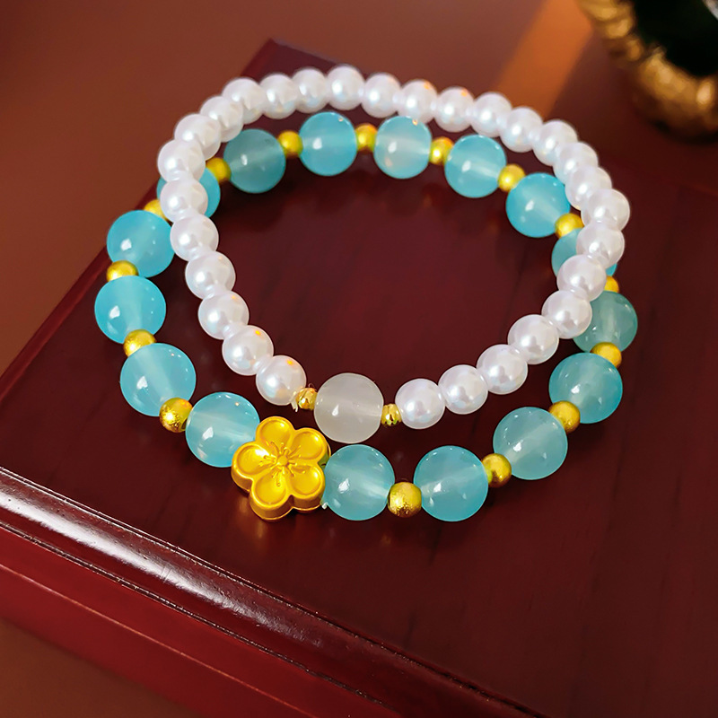 Pulsera de granate de ojo de tigre de cristal natural, nueva pulsera de todo fósforo de estilo nacional de estilo chino, joyería de novia de alta gama de lujo ligero