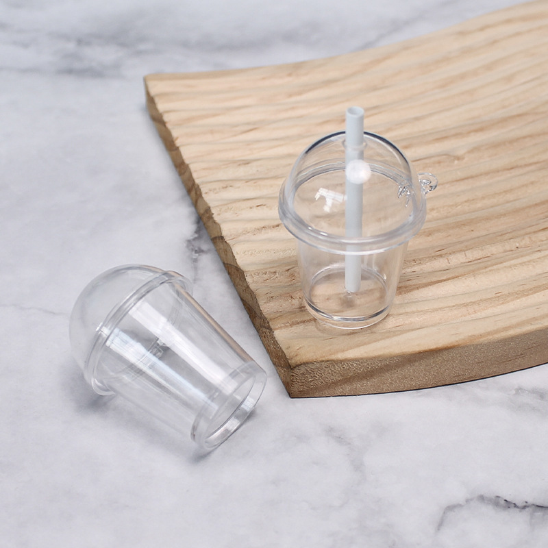 Miniature Simulated Wood Ash Cup Miniature Food Toy Children's Pretend Play Toy DIY Handmade Cream Glue Material Kit Cup