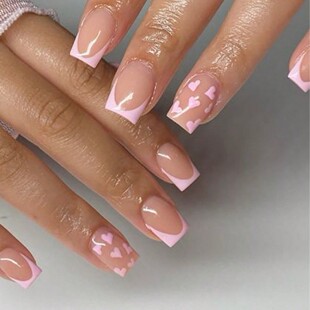 24Ƭ�з��׵���ɫ���s�r�з�ʽ��ָ�א��Ĵ�����Ƭpress on nails