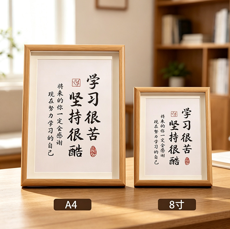 Studying is hard, perseverance is cool, motivational decorations for desks to encourage children, 3D photo frames for study rooms and desks Studying is hard, perseverance is cool, motivational decorations for desks to encourage children, 3D photo frames for study rooms and desks
