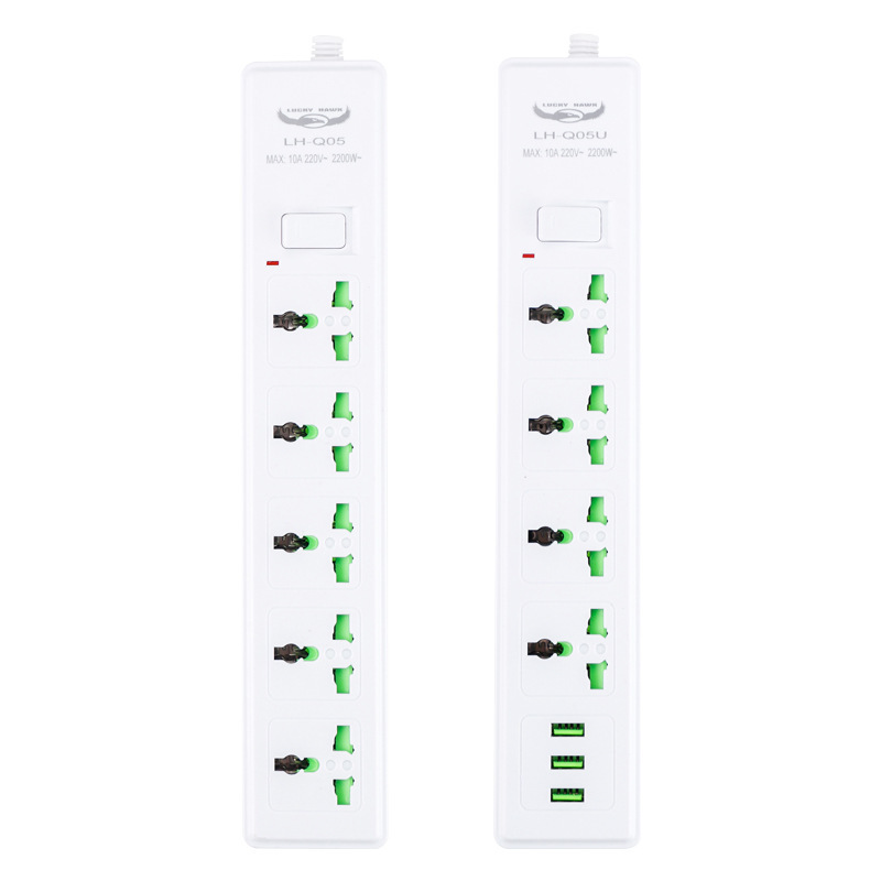 Blanco multifuncional estándar nacional de comercio exterior exportación transfronteriza Amazon en línea lote de enchufe doméstico enchufe enchufe