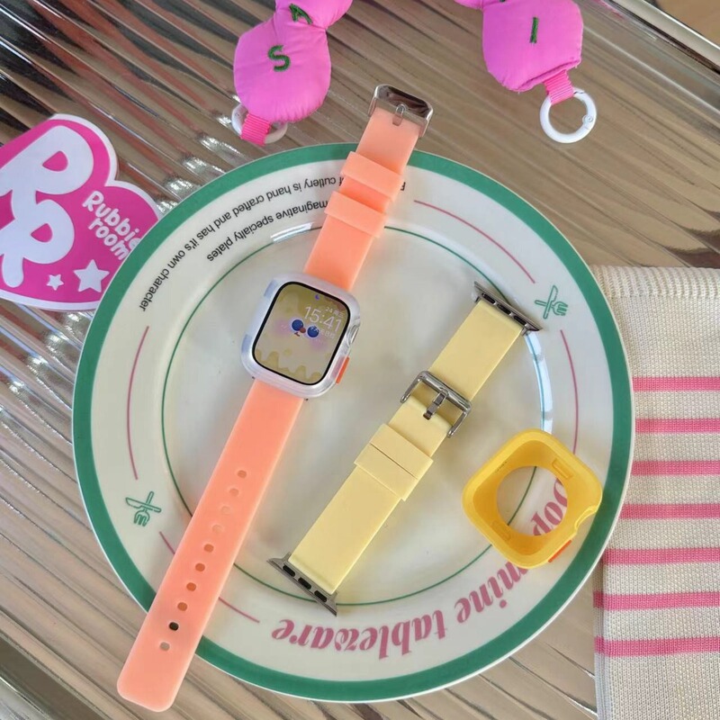 iwatch9 Simple Silicone Strap for Apple Watch applewatch876543se Sports Summer