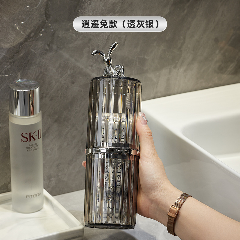 bydoll lujo ligero viaje taza de lavado cepillo de dientes pasta de dientes taza caja de almacenamiento de taza de dientes portátil taza de enjuague bucal