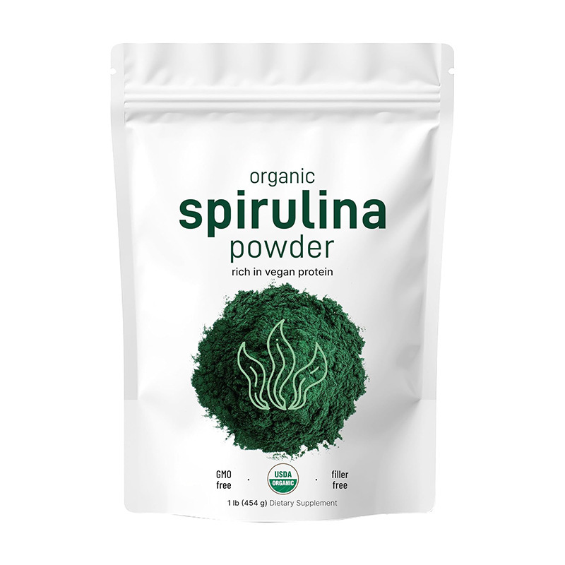 Cross-Border Oem Spirulina Powder 454g Vegetarian Protein Vitamin Organic Spirulina Powder