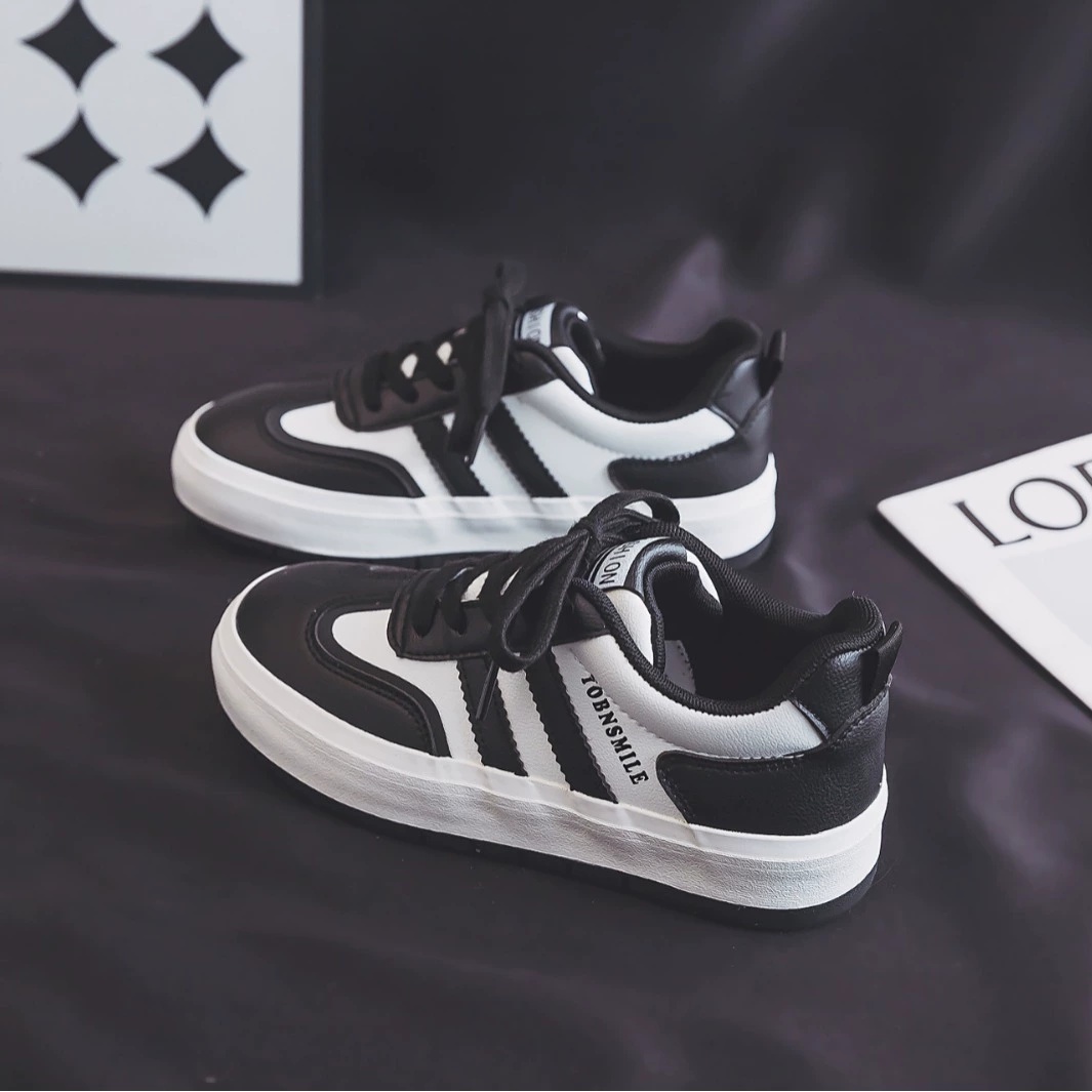 Спот 2024 весна и осень новая студенческая повседневная панда обувь женская классическая белая обувь H1291