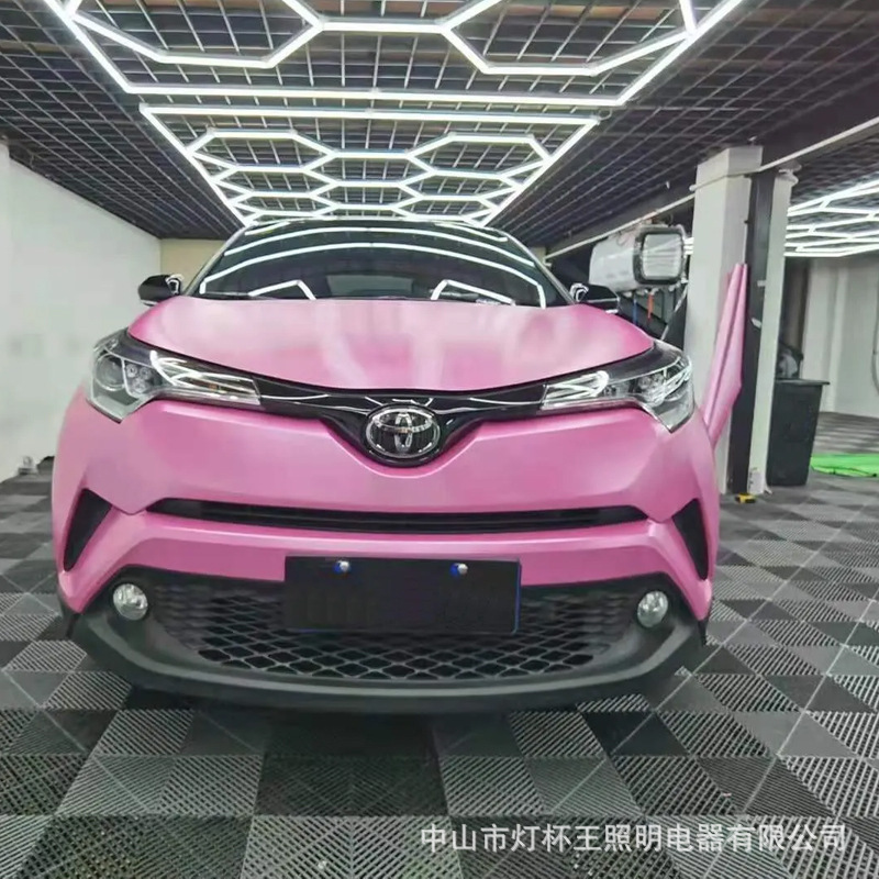 Lámpara de panal transfronteriza 110v lavado de coches lámpara de estación de trabajo led taller de reparación de maquinaria techo luz solar de automóviles lámpara de estación de belleza