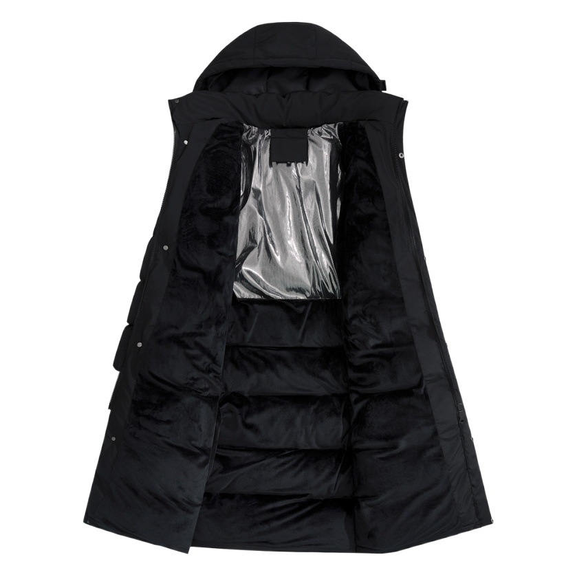 Cross-border winter over-the-knee lengthened sports coat sports winter training down cotton-padded coat for boys and girls thick coat wholesale