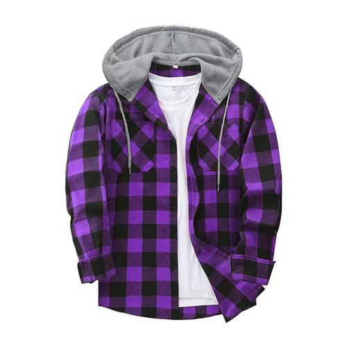 2025 Amazon TEMU Shein Bestselling Four Seasons Leisure Plaid Hooded Sweatshirt