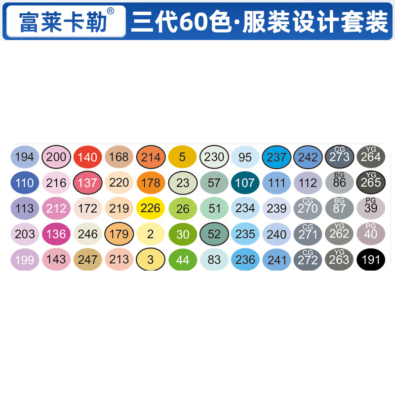 Xiupu Fule Kaler tres generaciones de rotuladores de cabeza suave alcohol aceite arte suave prueba de arte especial pluma importada