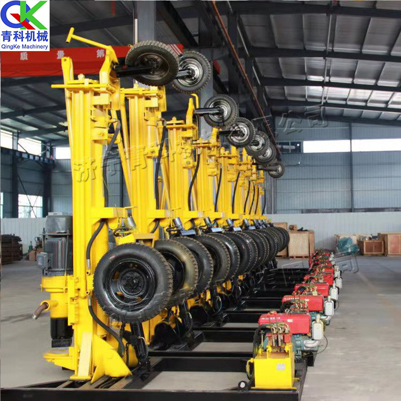 Diesel water-gas dual-purpose drilling rig engineering irrigation water drilling machinery engineering water well automatic drilling equipment