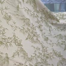 新款 双色阳离子缎面提花布 新中式女装连衣裙旗袍晚礼服外套面料