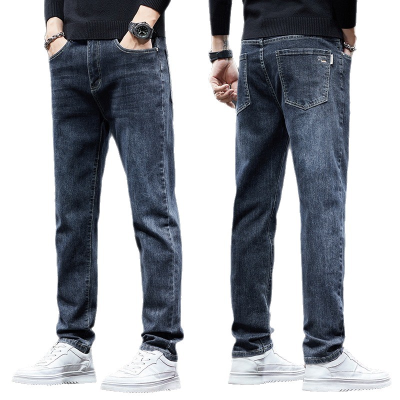 Pantalón de Mezclilla Recto para Hombre de Denim para Uso Diario image 5