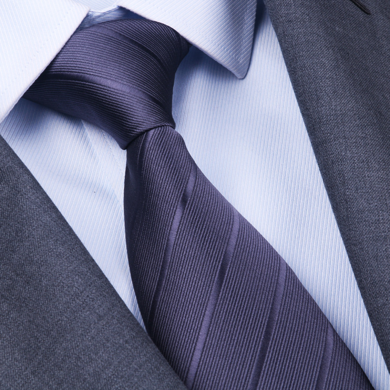 (지퍼형) 8cm 인기 다크 그레이 넥타이