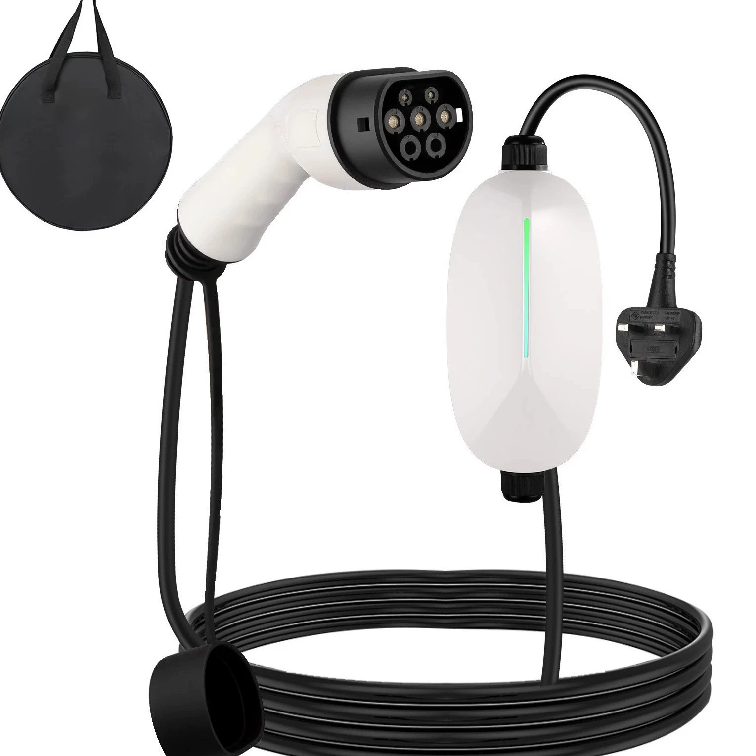 [新能源电动汽车充电枪欧标国标 3.5KW 7KW便携式随车充EV charger]