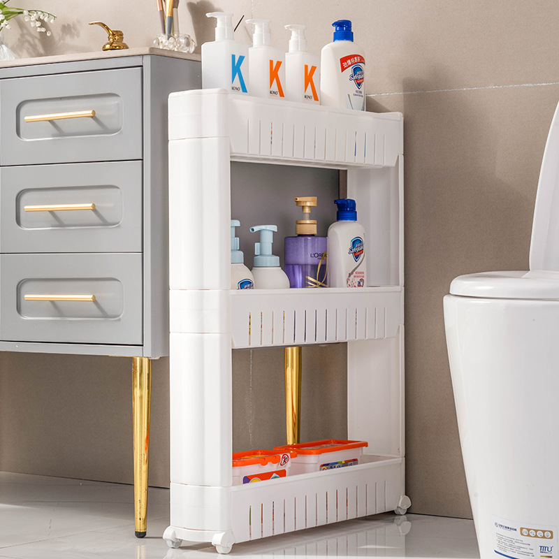 gabinete de hendidura gabinete de almacenamiento de baño refrigerador armario de hendidura piso multicapa gabinete de acabado ultra estrecho gabinete de borde