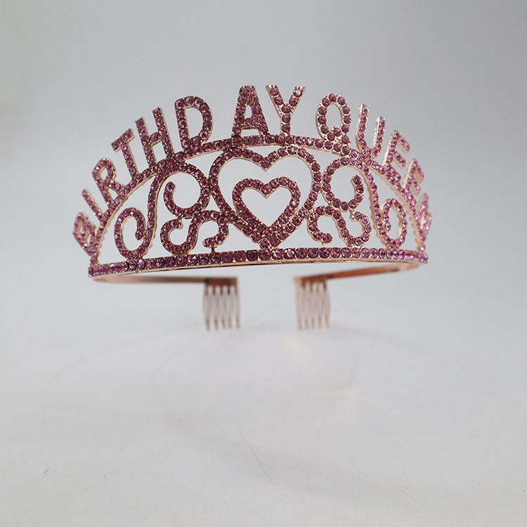 Venta caliente europea y americana reina corona tocado de alta gama fiesta cumpleaños princesa corona Boda nupcial corona accesorios para el cabello al por mayor