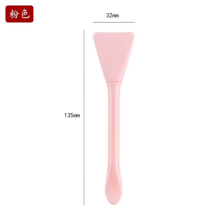Cepillo de mascarilla de silicona Cuchara para raspar la película de congelación Cepillo de película de arcilla suave de doble cabezal Cepillo de limpieza de belleza multifuncional para la cara