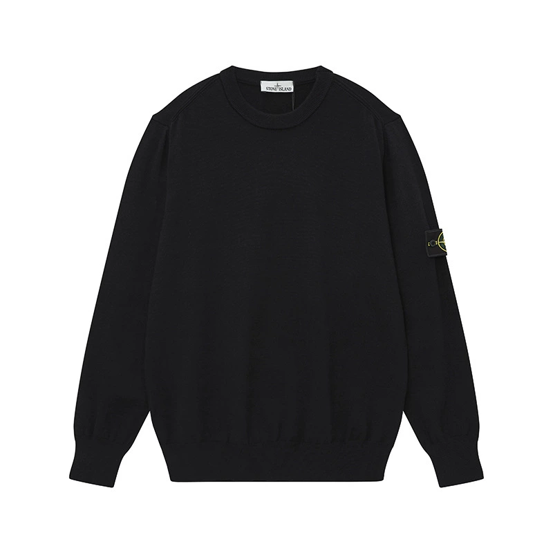 (Cross-border trading), demi-season colored sweater with a round collar, long-sleeve