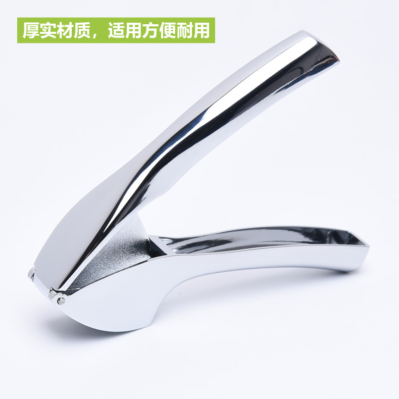 Garlic Press, Garlic Peeler, Manual Garlic Masher, Household Garlic Paste Squeezer, Kitchen Creative Zinc Alloy Garlic Masher