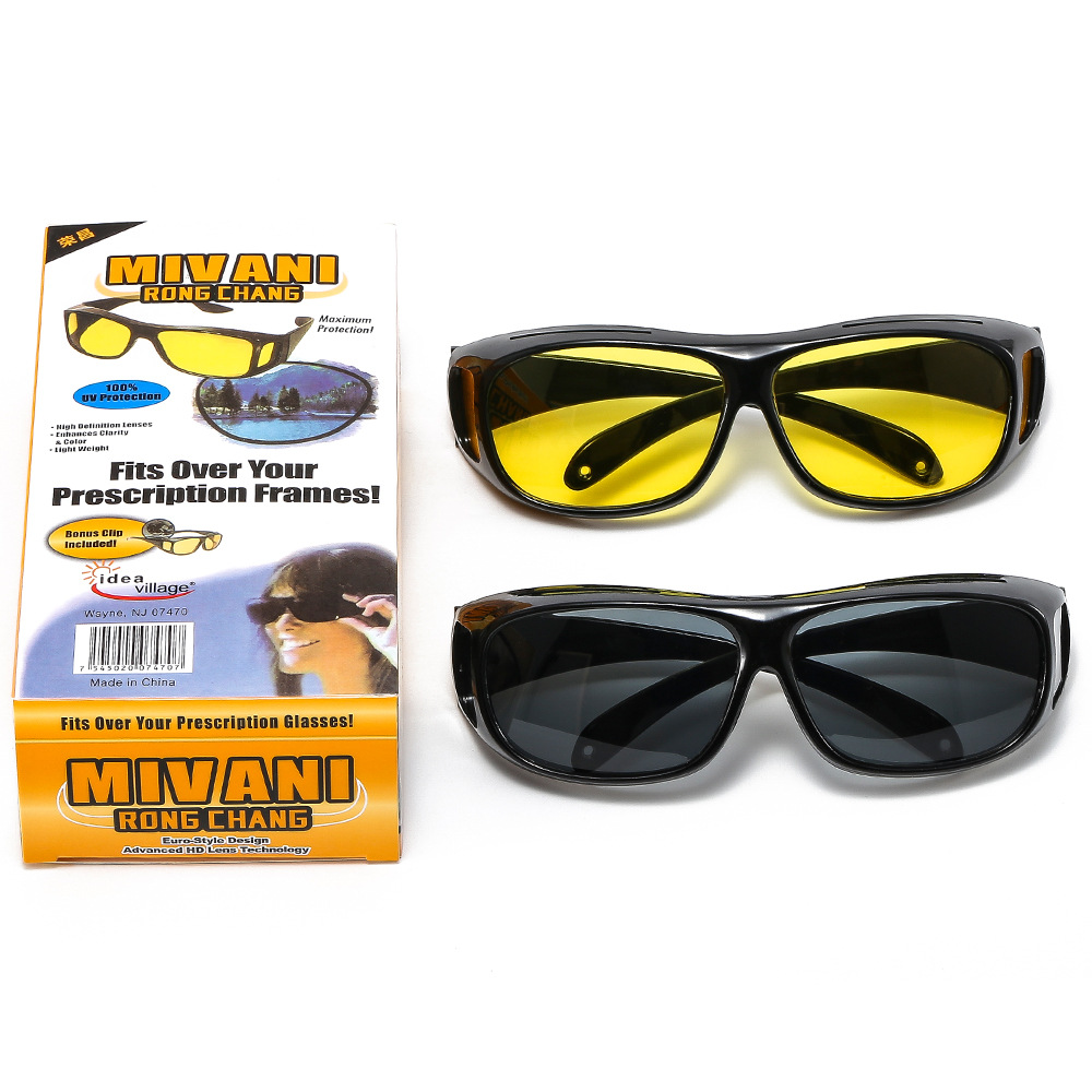 Hot selling TV new men's sports sunglasses, wind -proof sand multi -function set mirror mirror night vision mirror driver driving mirror at night