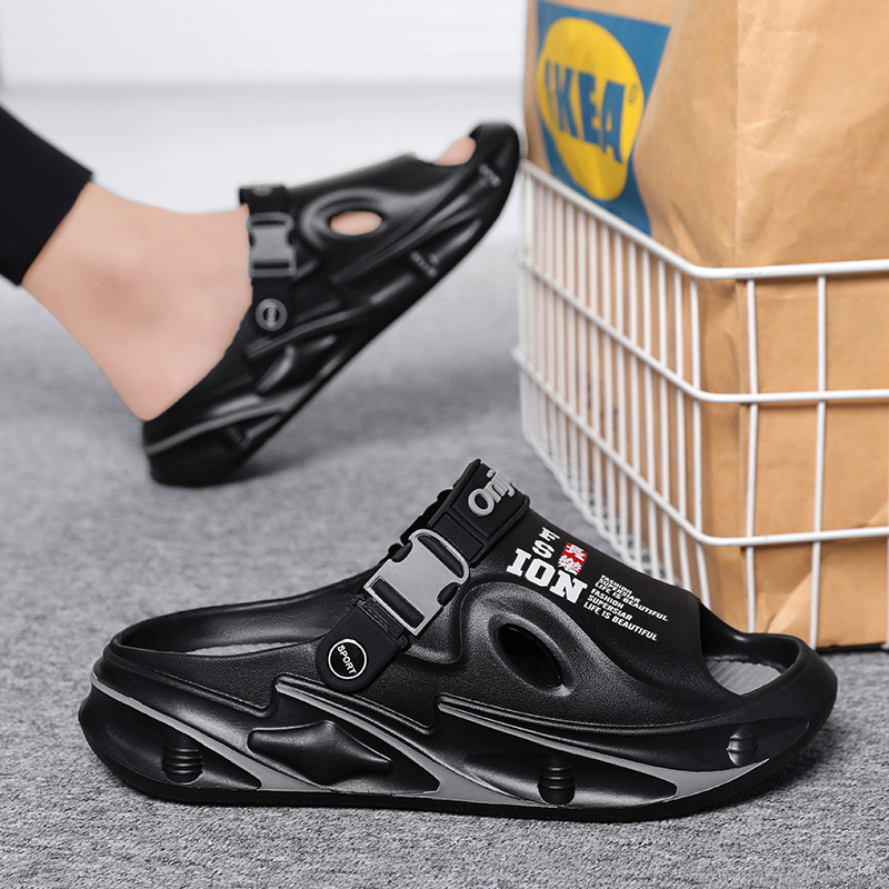 Zapatillas, tendencia de verano para hombres, ropa exterior, moda casual para hombres, pareja deportiva, suela gruesa, pisando mierda, sandalias de playa vietnamitas