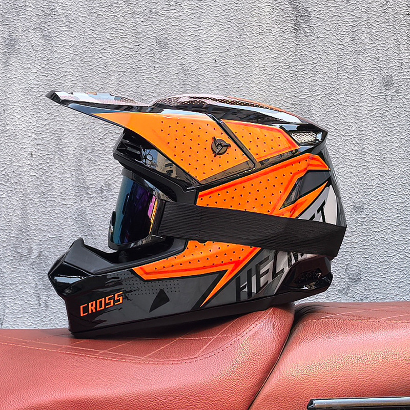 Orz Cross-border todoterreno casco de tres piezas descenso de velocidad carretera forestal bicicleta de montaña casco completo casco de seguridad desmontable juvenil