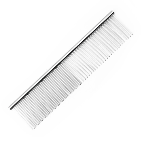 Pet Supplies for Cats and Dogs: Grooming Comb, Cat and Dog Cleaning and Beauty, Electroplated Stainless Steel, Knot-Tying Comb, Straight-Row Comb