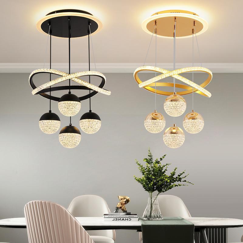 Modern Minimalist Dining Room Led Bedroom Staircase Creative Chandelier Light Light Luxury Living Room High-class Home Lamp
