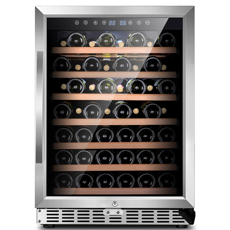 Wine Cabinet foreign trade wine refrigerator cross-border compressor double zone built-in beverage cooler