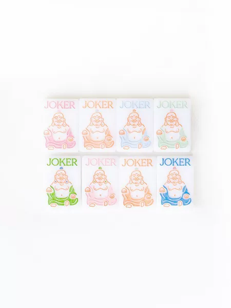 In stock: American Mahjong high-quality acrylic exquisite pattern home gift set