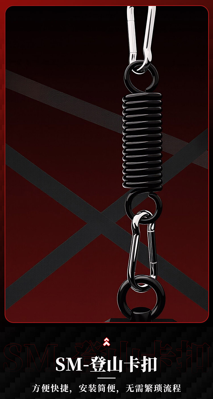 Jiuai SM Bondage Swing Set with Handcuffs, PU Leather and Metal, Black — detail image 33