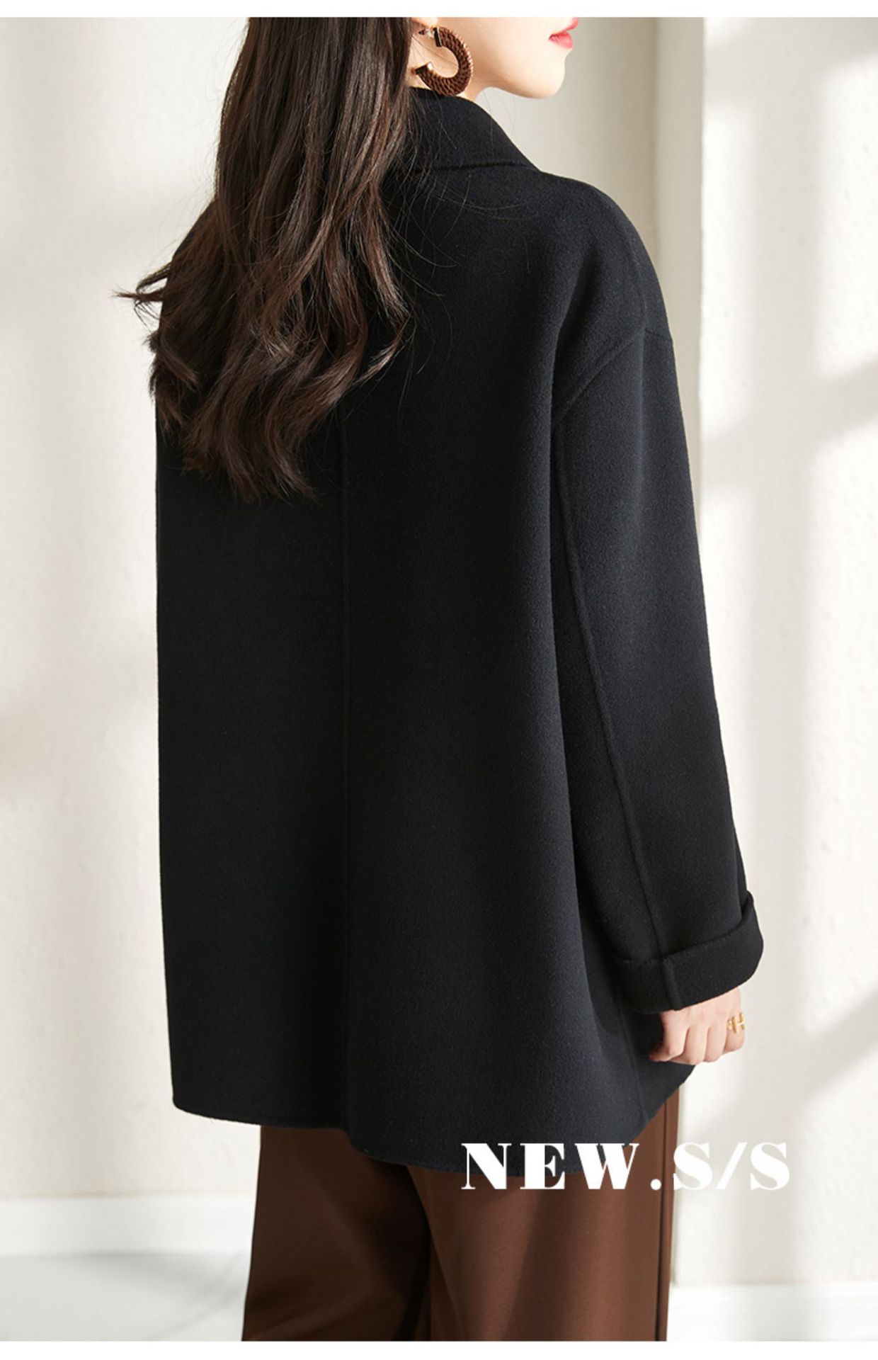 Camel Woolen Coat Women Hepburn Style Single Breasted Autumn_voghion.com