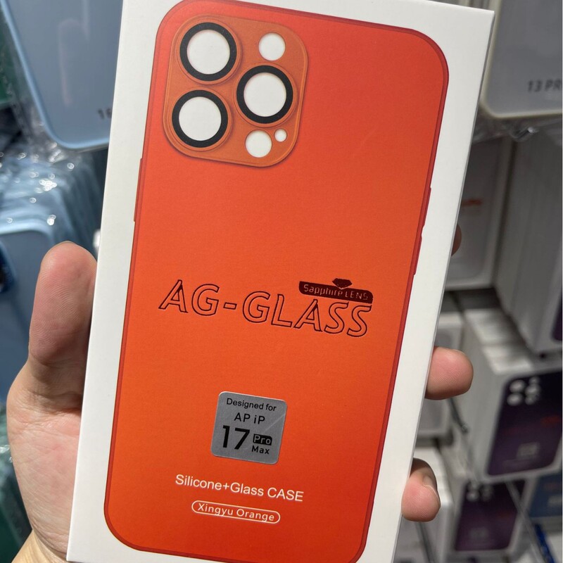 Suitable for iPhone 16 Frosted Glass Phone Case, Apple 17 with Glass Lens Film Protective Cover, Precision Hole Anti-Drop 14