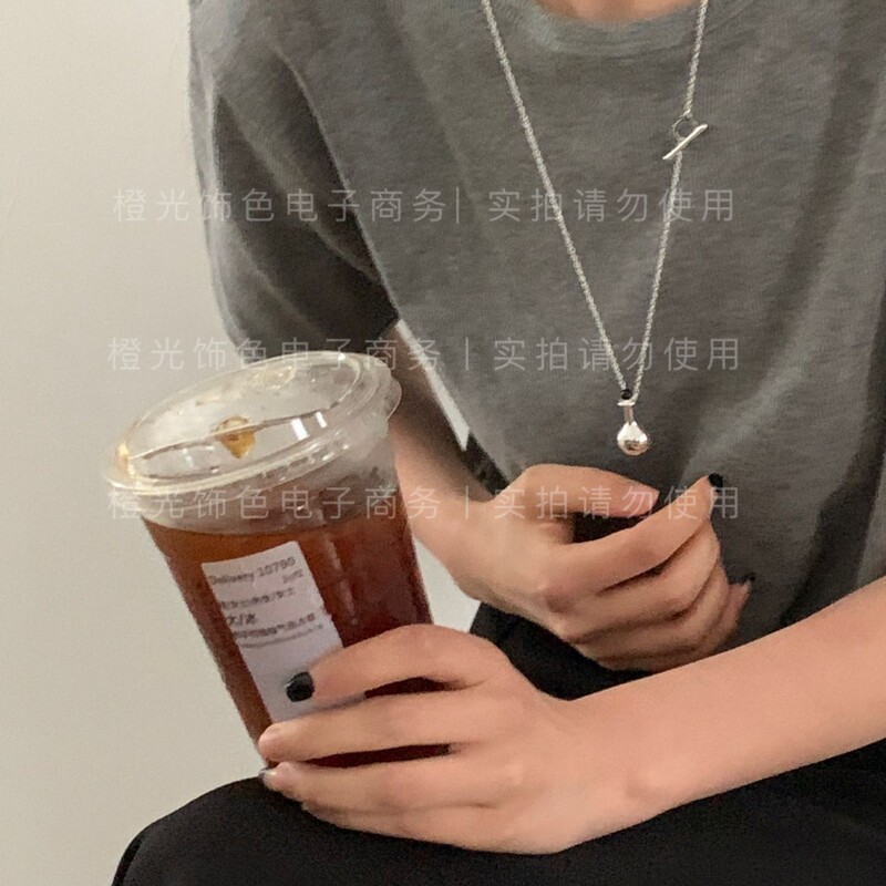 244/301 No Need to Take Off Necklace Series for Showering, Bottle-Shaped Ot Clasp, Same Style as Ins Bloggers, Atmospheric Feel M2-4