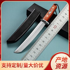 跨境热卖厂家现货吉野龙骨一体户外野营开荒野营锋利耐用求生直刀