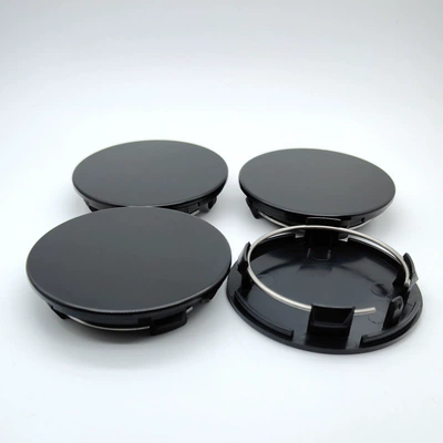 Suitable for Wheel Hub Modification, Outer Diameter 70mm, Flat Wheel Cover, Black Electroplated, Universal Cover for 60-63mm Wheels (Hub cover) - black-lid-one