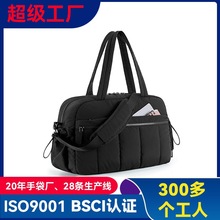 抖音新款女士时款包防水羽绒布轻便旅行袋斜跨手提两用单肩包