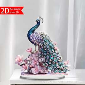 跨境新品动物2d亚克力平面摆件家居办公室桌面装饰玄关装饰礼物